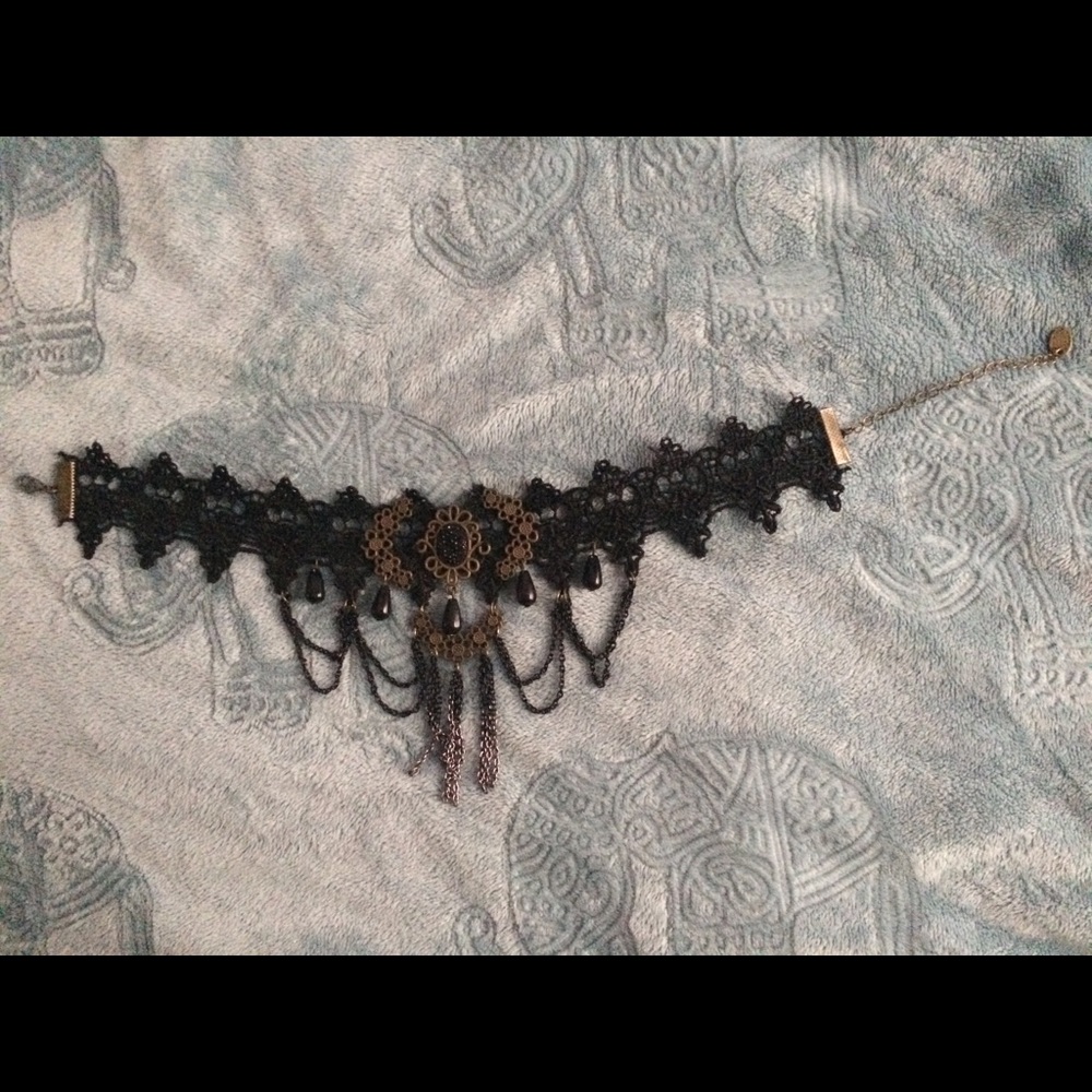 Black and White Victorian Lace Chokers